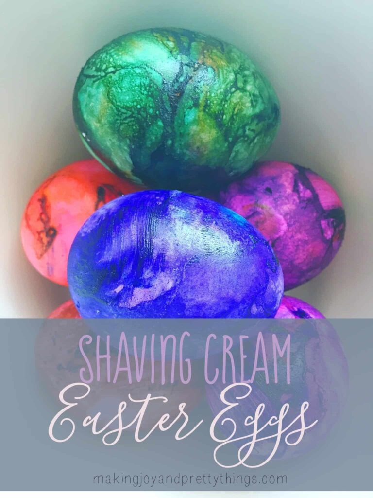 Coloring Easter Eggs with Shaving Cream | Making Joy & Pretty Things