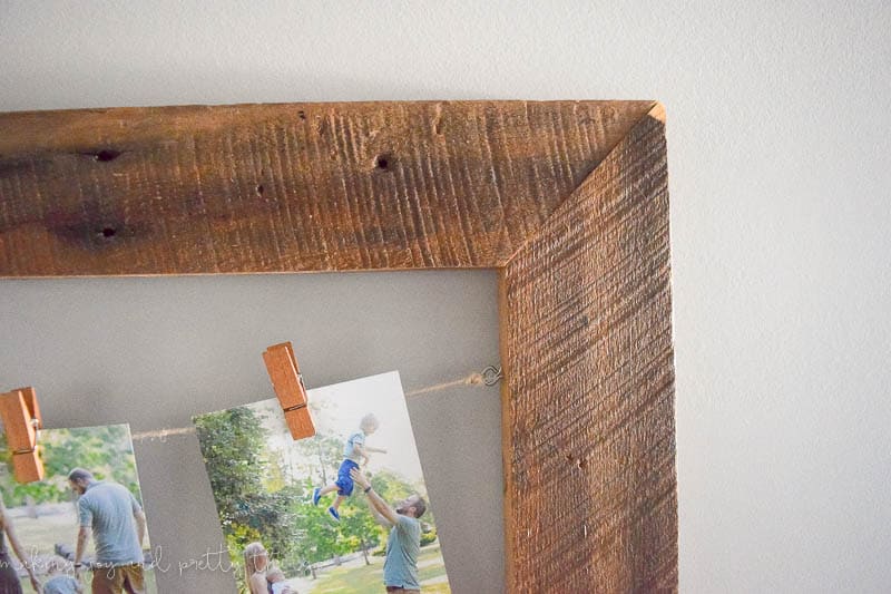 DIY Rustic Scrap Wood Picture Frames Spotlight Favorite Photos