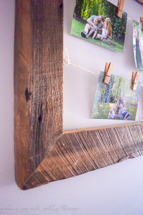 Diy Rustic Picture Frame From Barnwood Making Joy And Pretty Things 2475