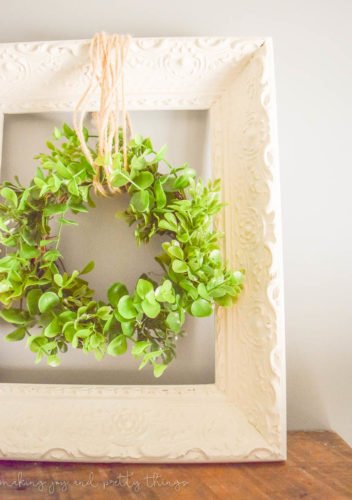 Farmhouse Style DIY Wreath Hanger | Making Joy & Pretty Things