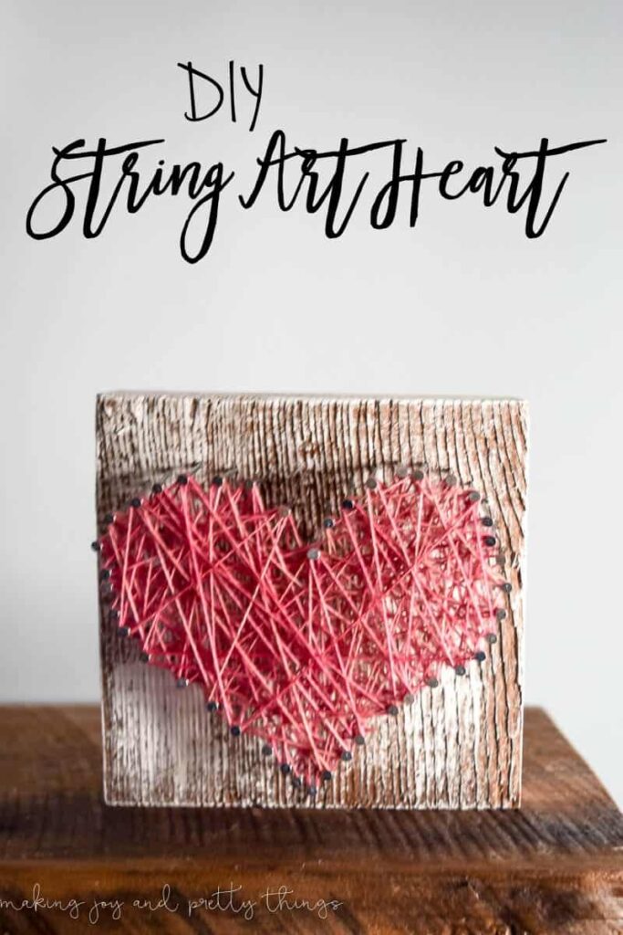 DIY Paper String Art Heart, Easy Embroidered Cards