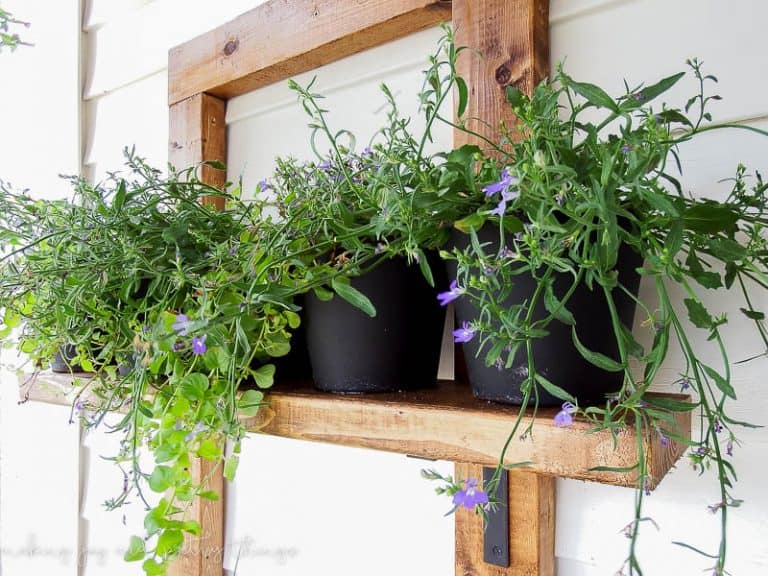 DIY Vertical Herb Garden Planter- Making Joy And Pretty Things