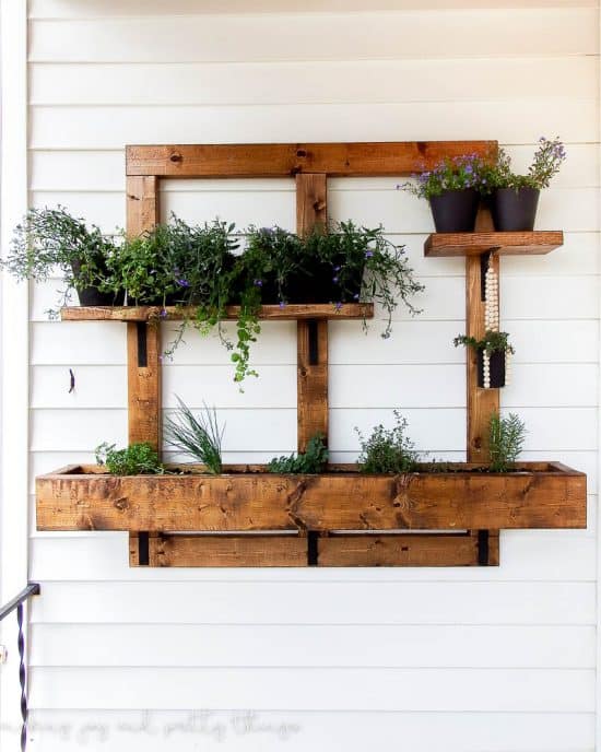 DIY Vertical Herb Garden Planter- Making Joy And Pretty Things