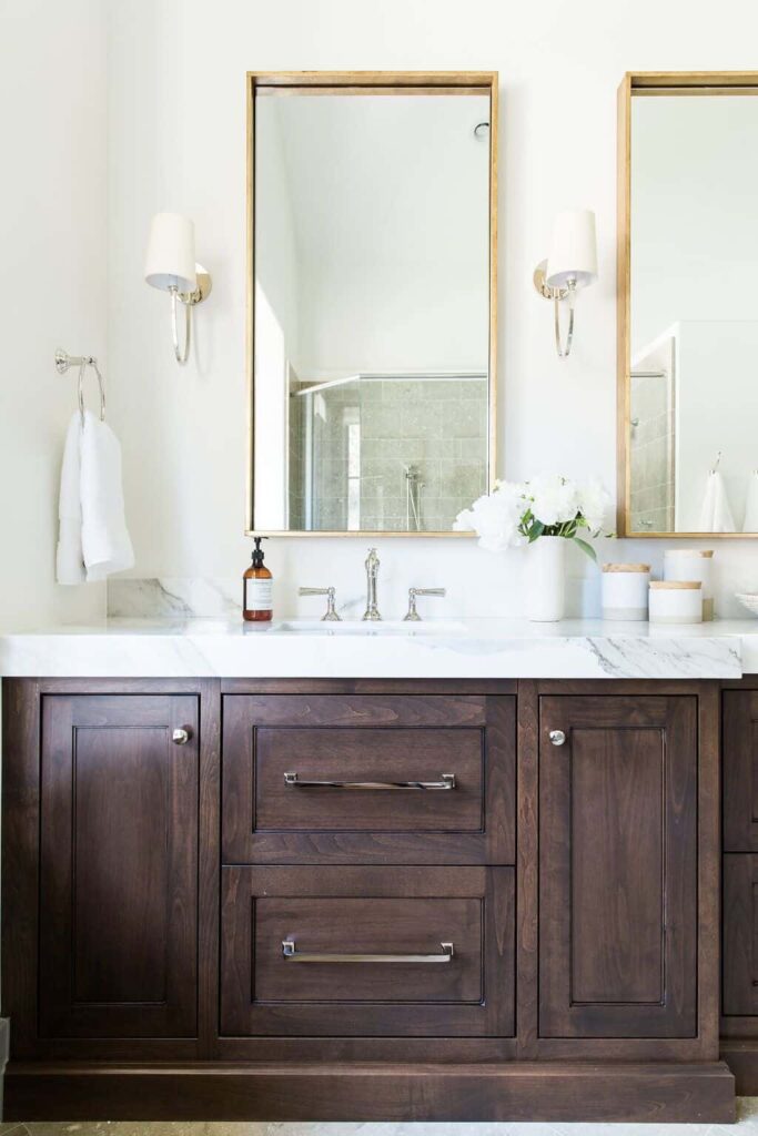 Mixed Metals In Bathroom 