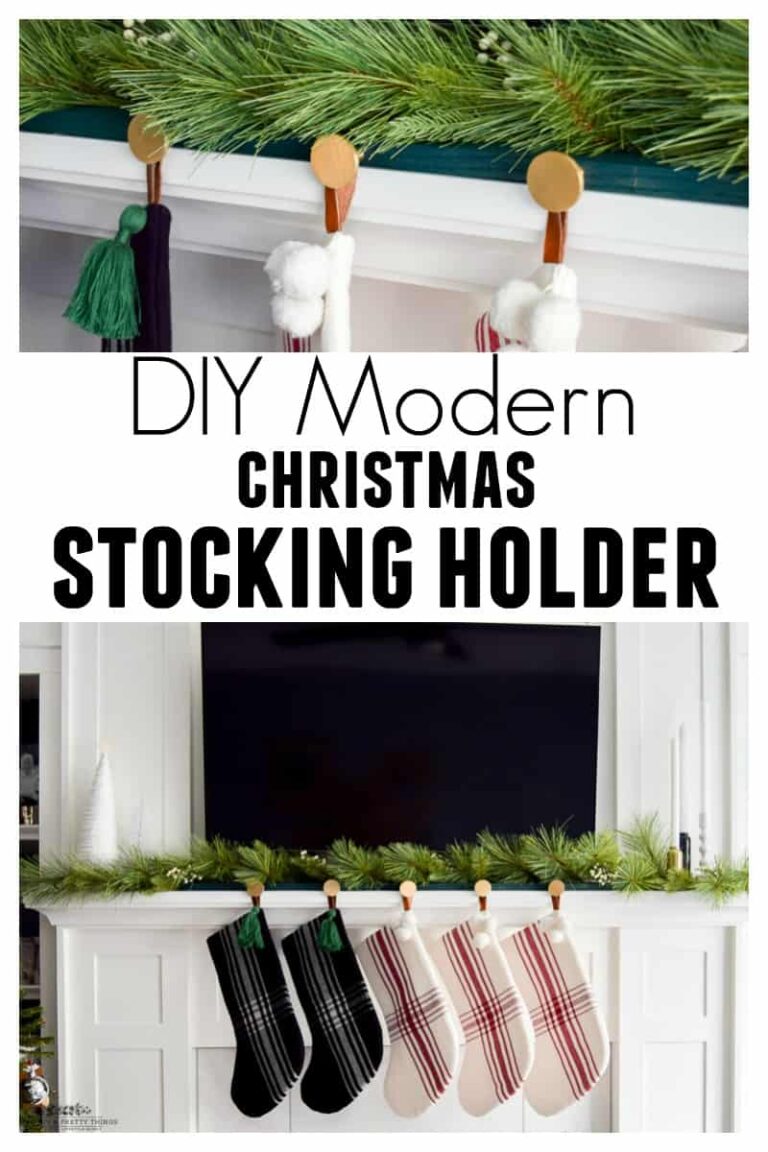 How to Make DIY Stocking Holder - Making Joy and Pretty Things