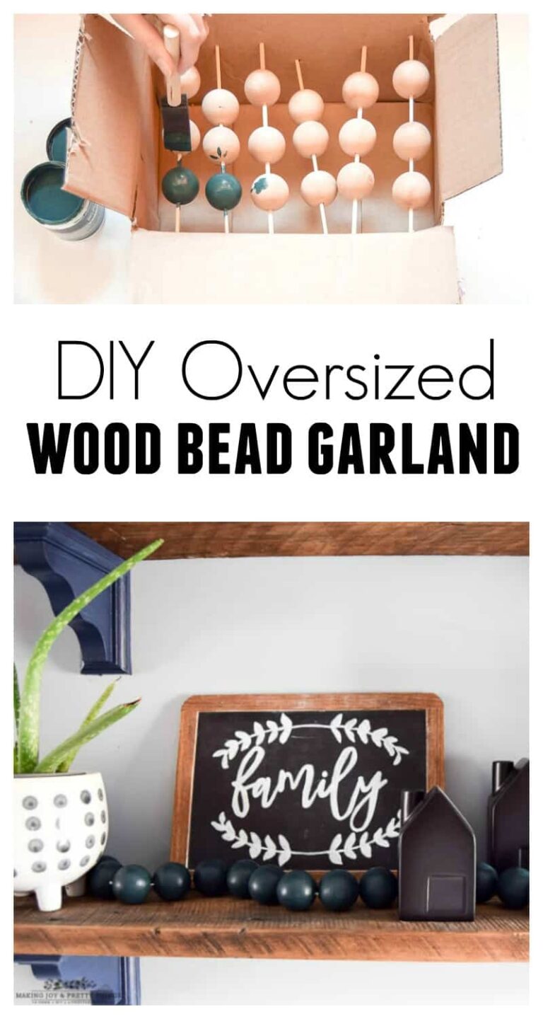 Wooden Ball Garland DIY - Making Joy and Pretty Things