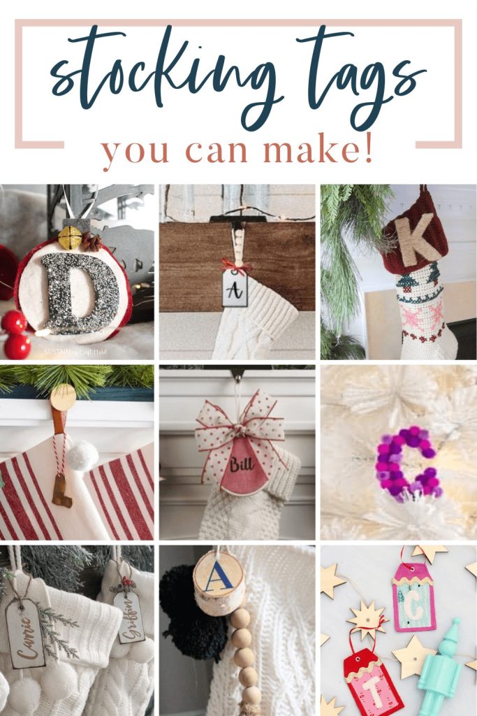 10 DIY Unique Stocking Initial Tags - Making Joy and Pretty Things