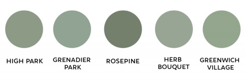 One Room Challenge Week Three : : My Favorite Green Paint Colors