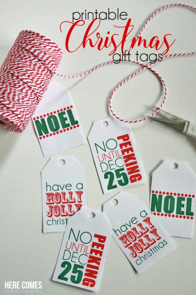 Cute Free Printable Christmas Gift Tags Making Joy Pretty Things