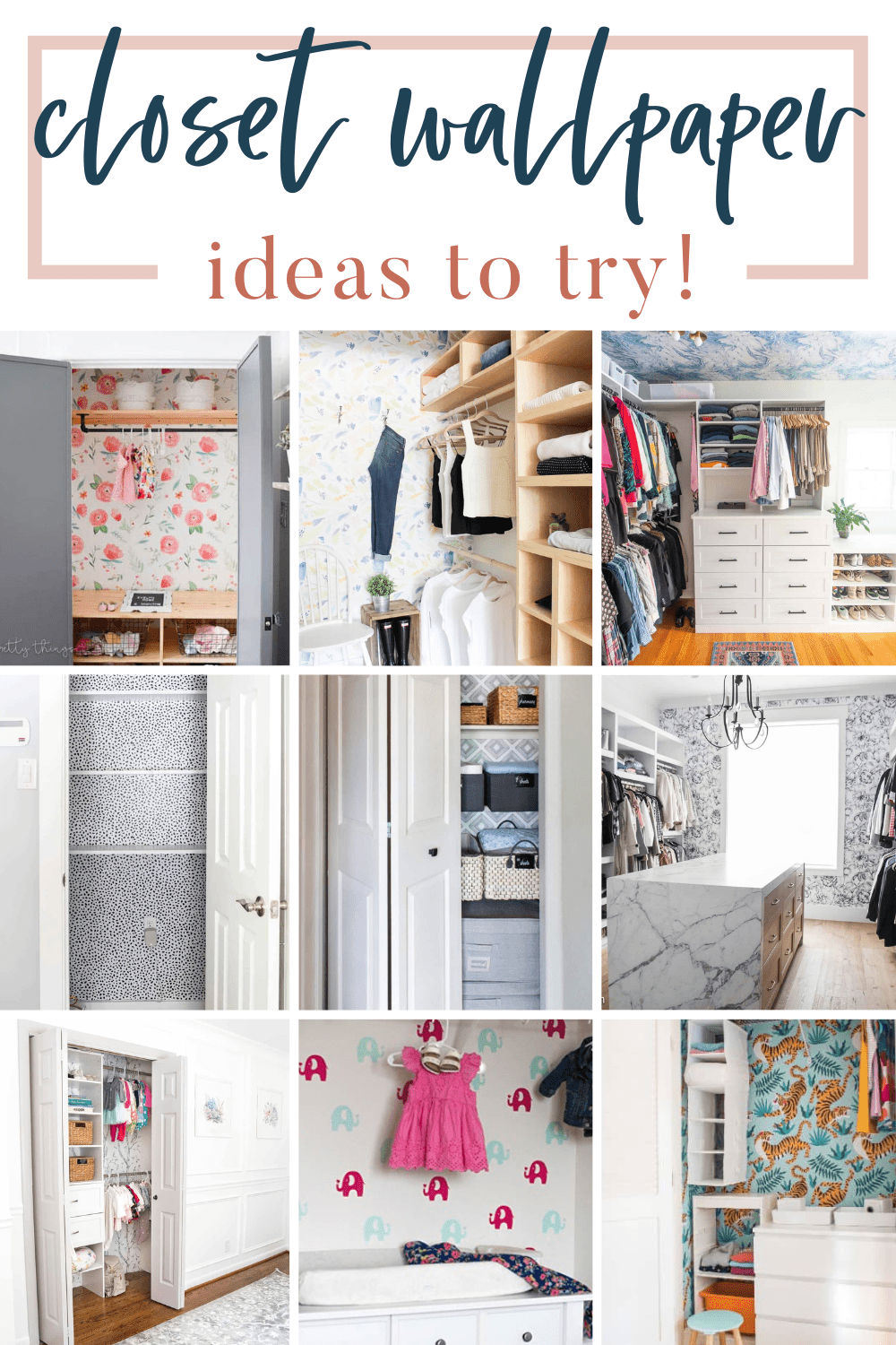 Creative Closet Wallpaper Ideas - Making Joy and Pretty Things