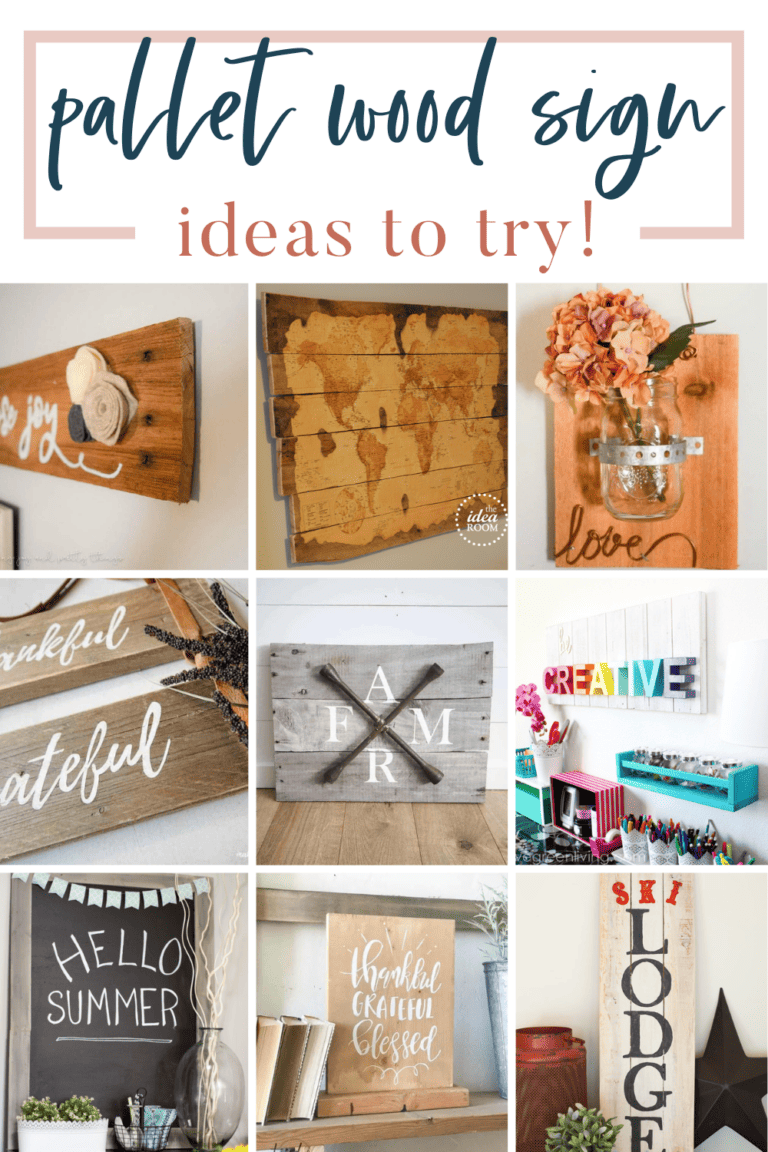 Pallet Wood Signs To Make Yourself- Making Joy and Pretty Things